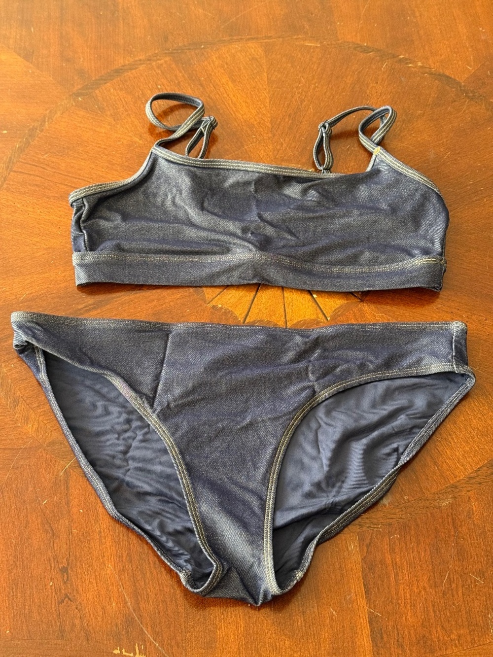 NWOT American Eagle Denim Bikini Set L/XL